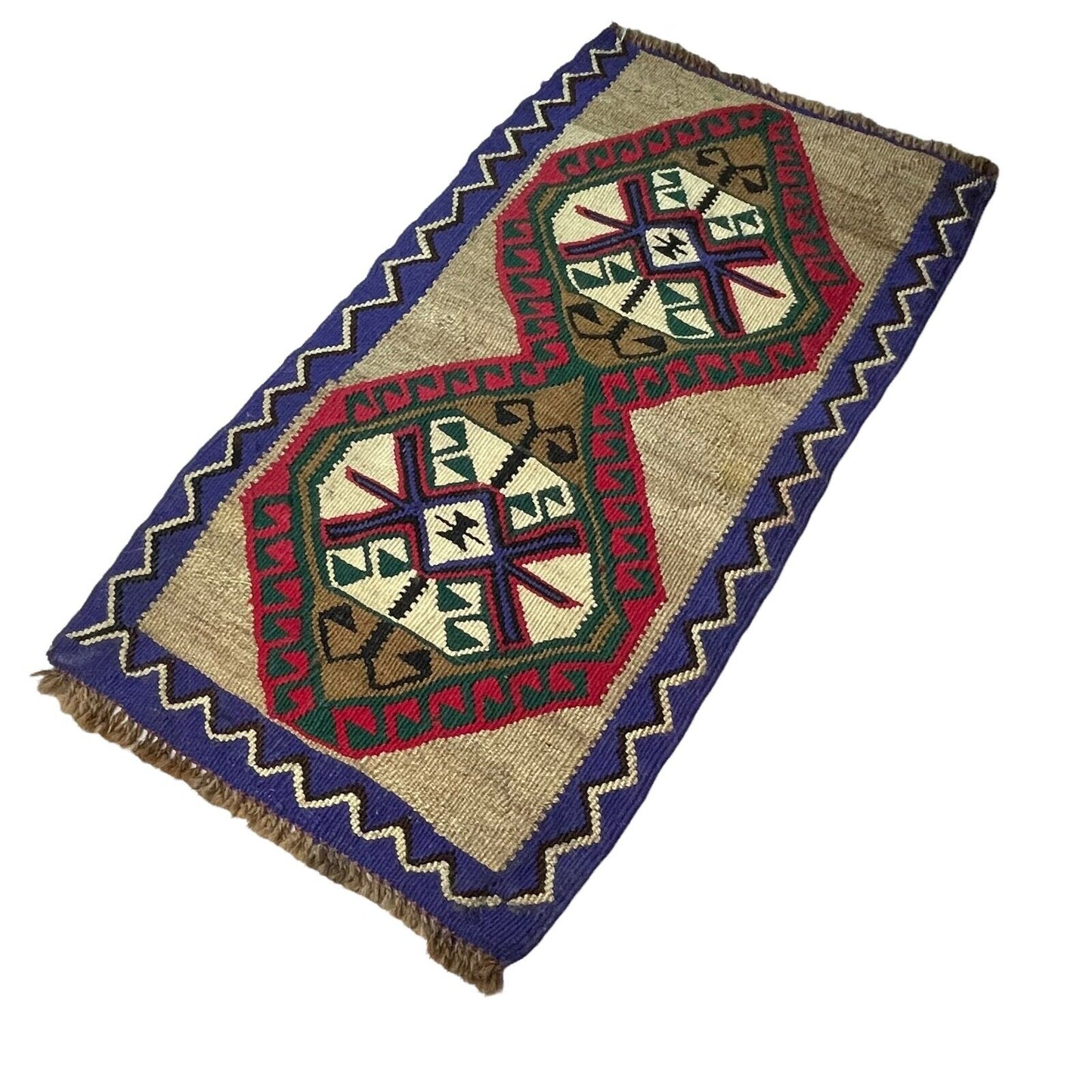 Traditionelle türkische Kelim Teppich, Vintage Turkish Kilim Rug 95X53 cm