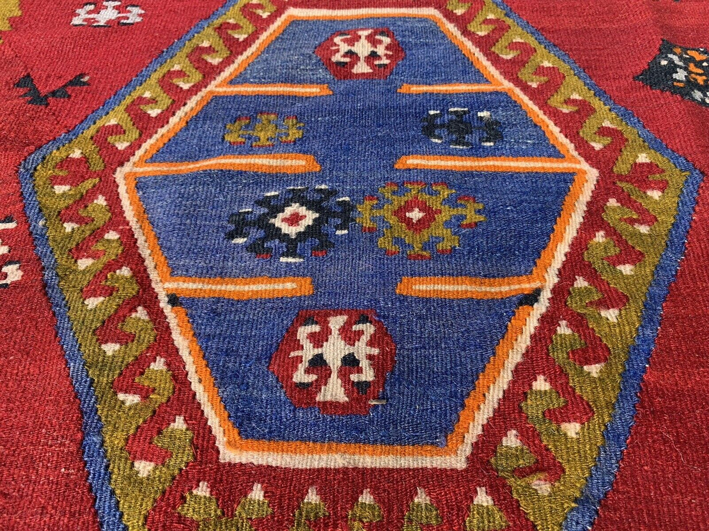 Antique Turkish Sarkisla Kilim ,Antiker Anatolia here Sarkisla Kelim 372x140 cm