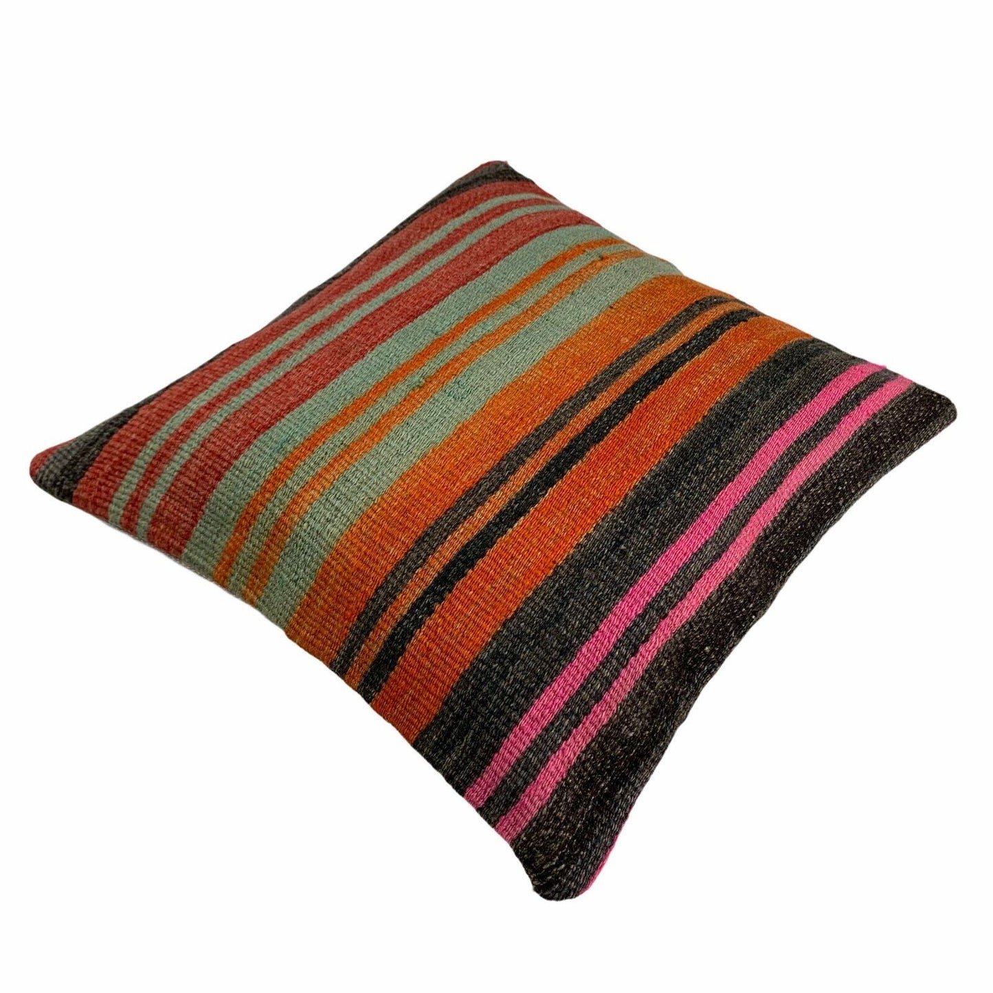 Einzigartige Kelim-Kissen,Turkish Kilim Pillow,16'×16'   Funda De Cojín Kilim