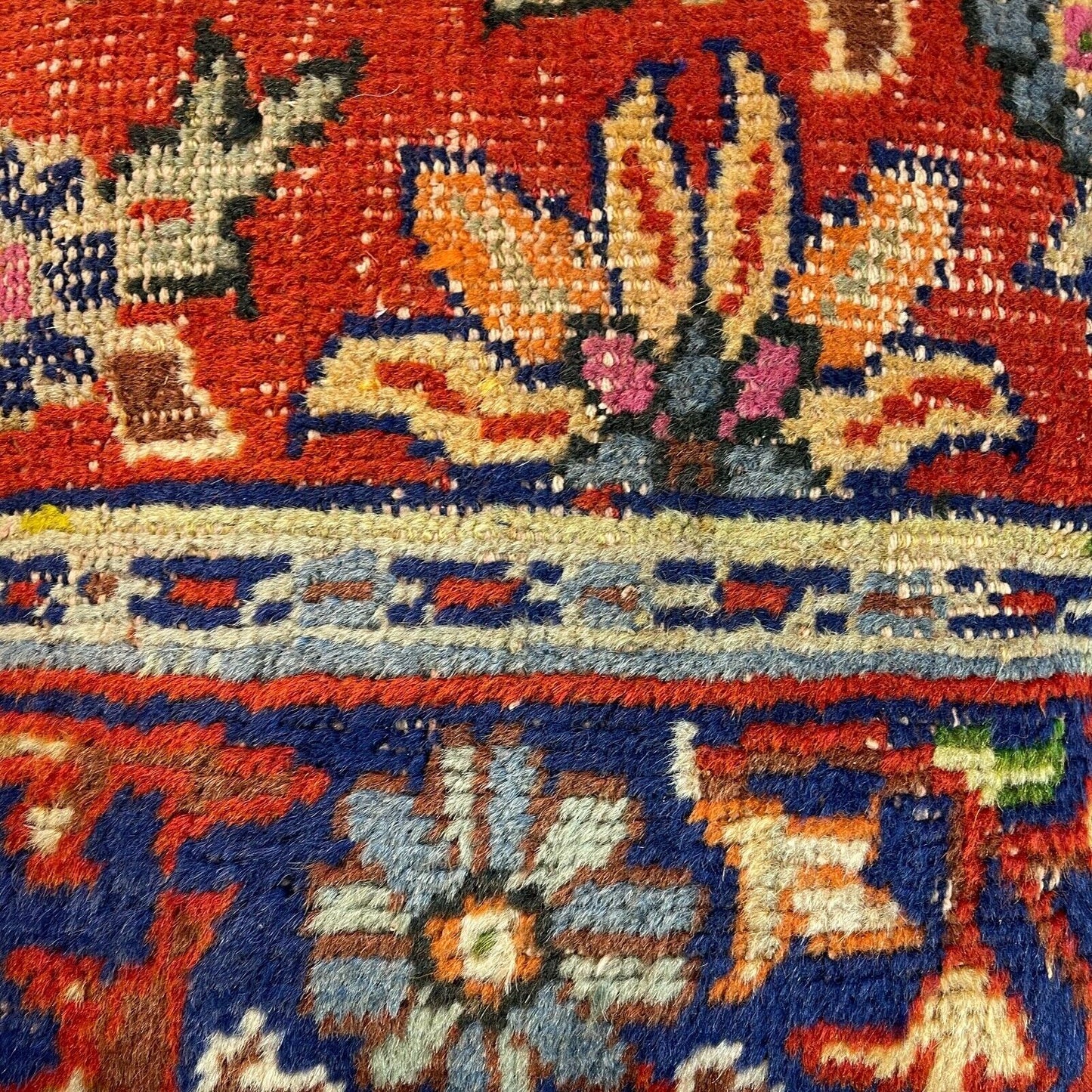 45 x 45 cm  , Vintage Turkish Cushion Cover ,  Vintage Handgemachte Kissenbezug