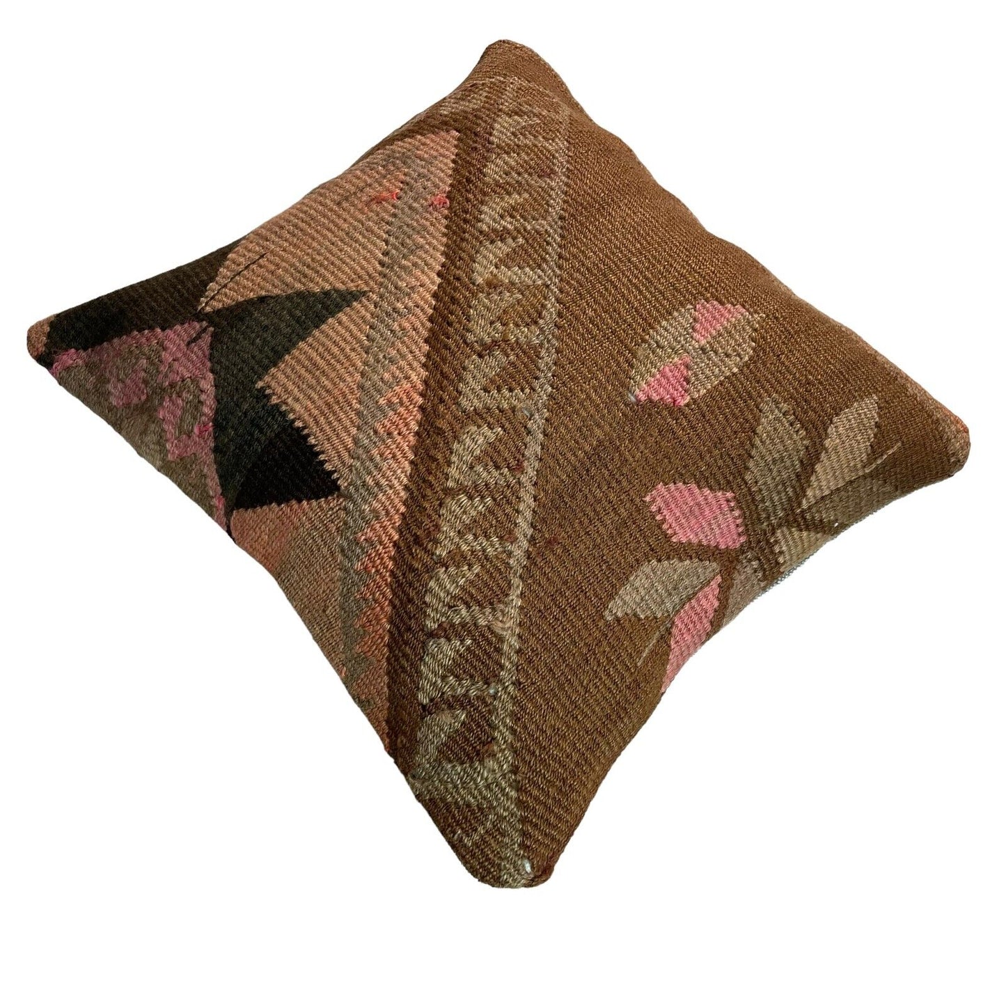 Einzigartige Kelim-Kissen,Turkish Kilim Pillow,16'×16'   Funda De Cojín Kilim