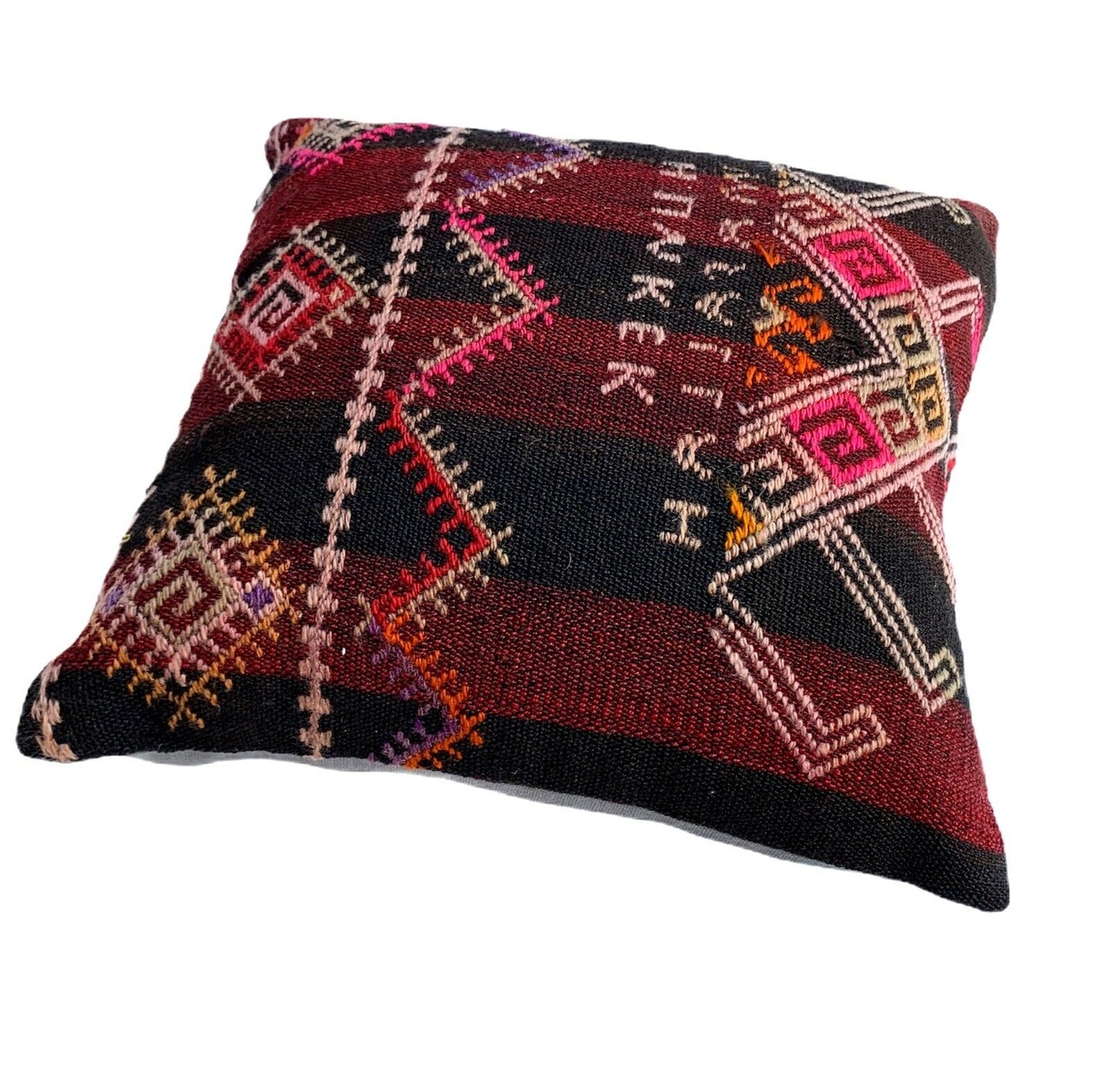 Einzigartige Kelim-Kissen,Turkish Kilim Pillow,14'×14'   Funda De Cojín Kilim