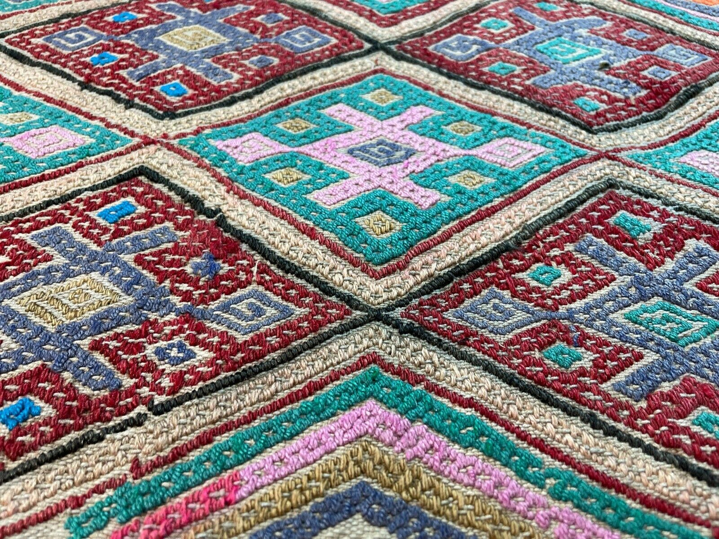 Traditionelle türkische Kelim Teppich, Vintage Turkish Kilim Rug 103X45cm