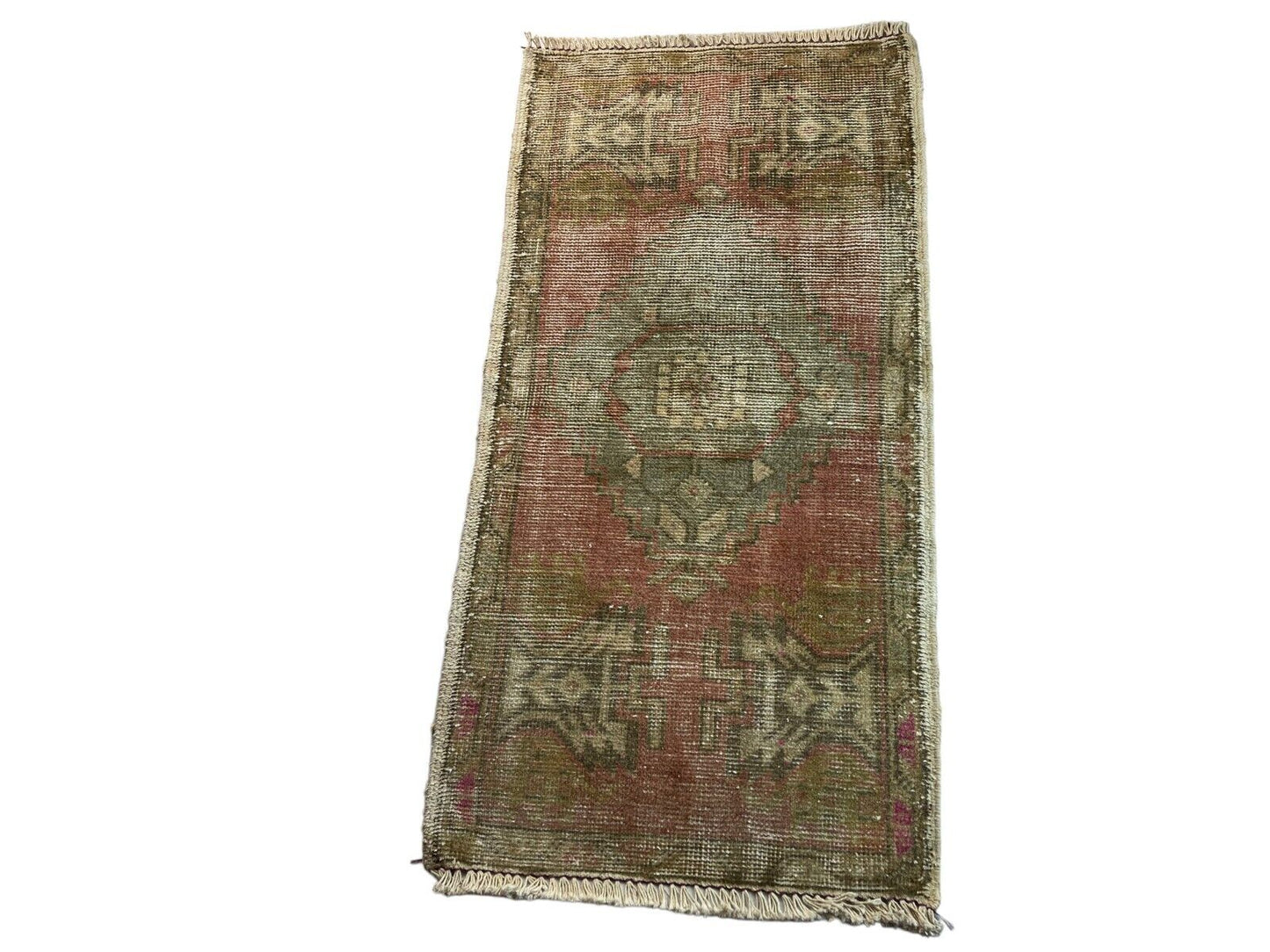 Traditionelle Vintage türkische Teppich, Vintage Turkish Rug 101 X 51 cm