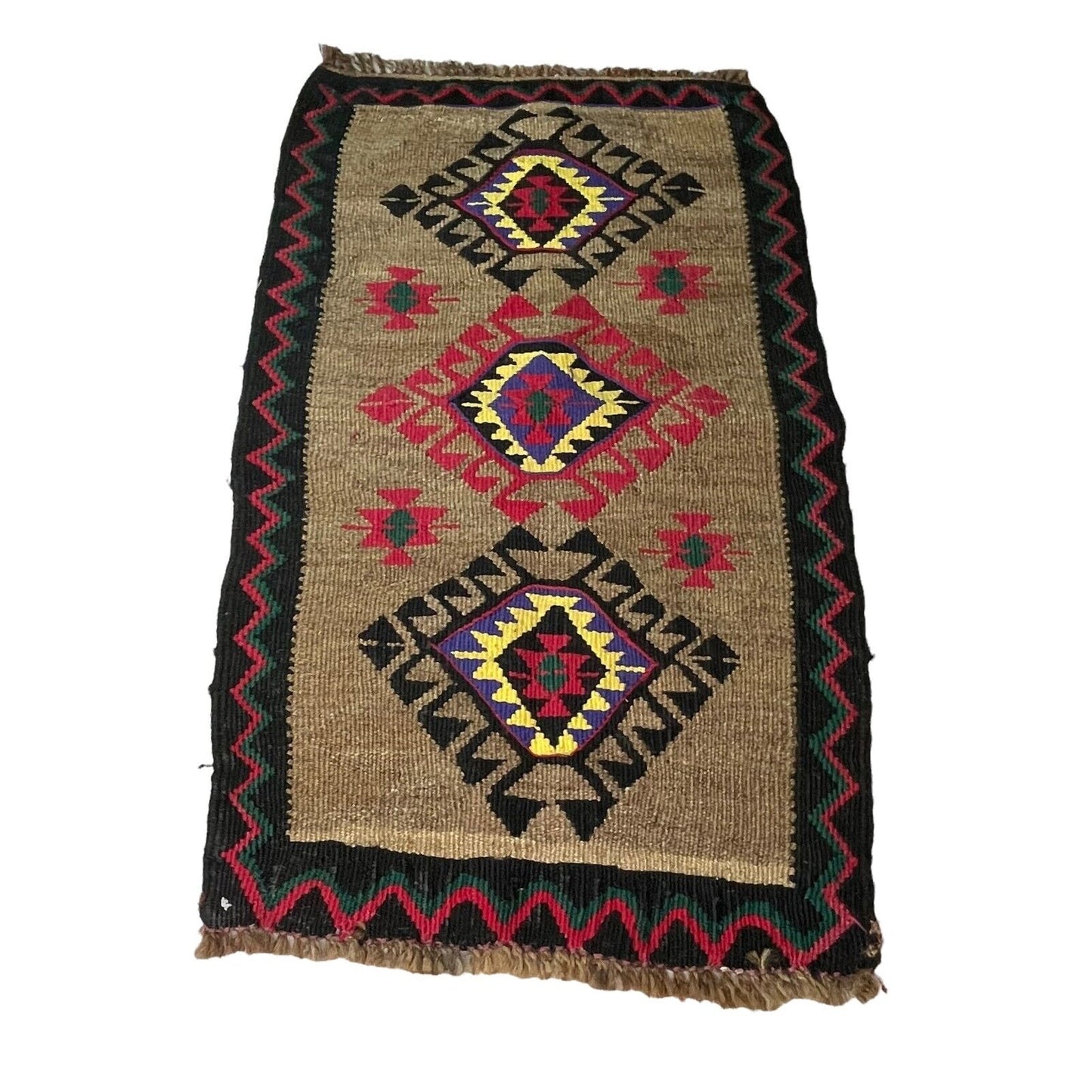 Traditionelle türkische Kelim Teppich, Vintage Turkish Kilim Rug 90X52 cm