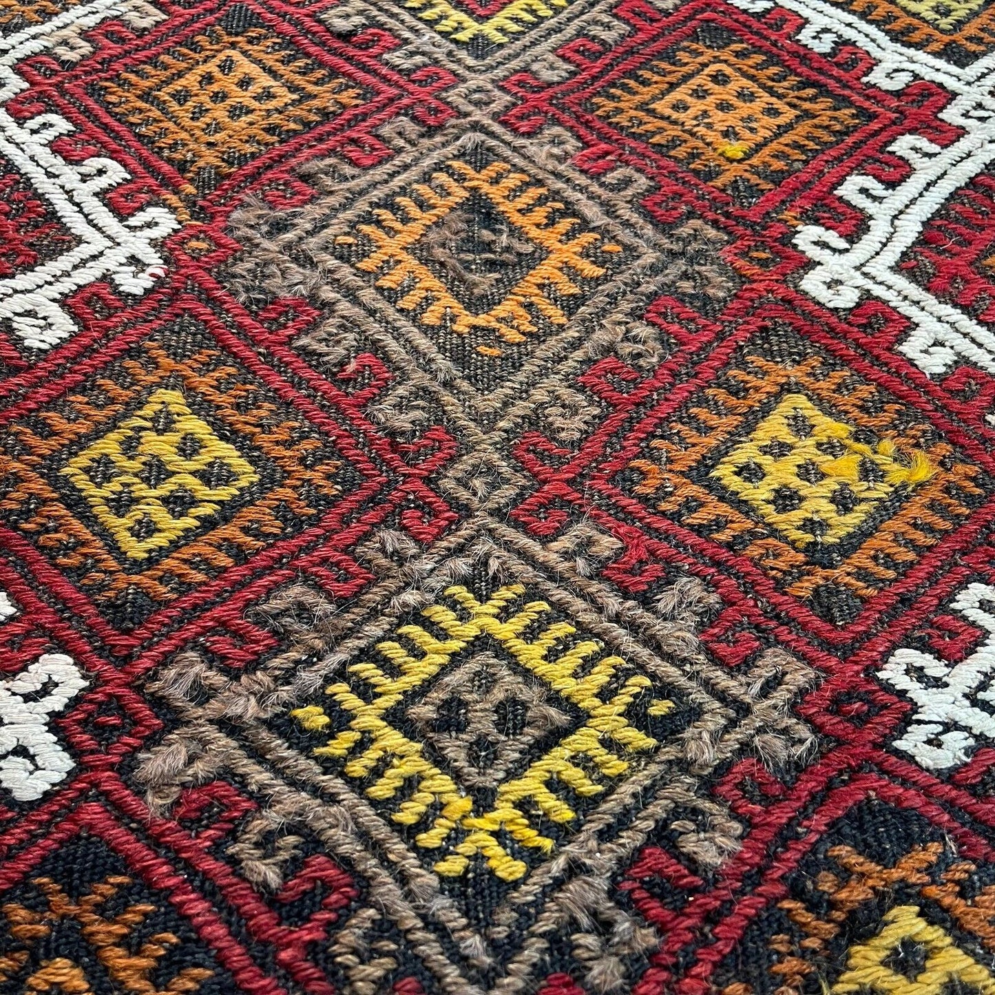 Traditionelle türkische Kelim Teppich, Vintage Turkish Kilim Rug  103 X 56 cm