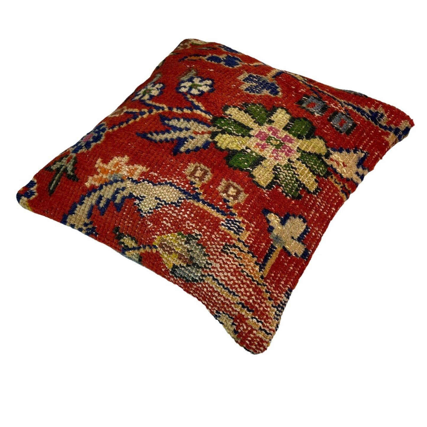 45 x 45 cm  , Vintage Turkish Cushion Cover ,  Vintage Handgemachte Kissenbezug