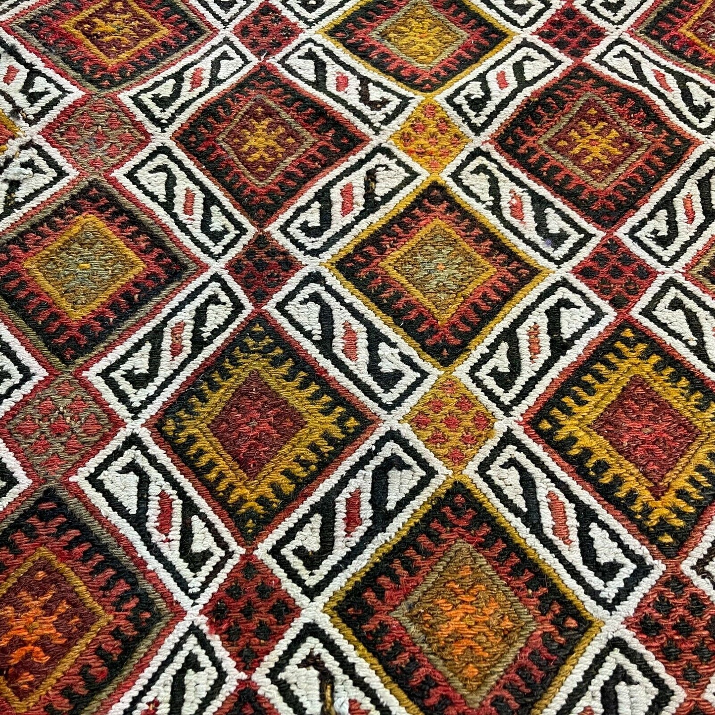 Traditionelle türkische Kelim Teppich, Vintage Turkish Kilim Rug 90X52 cm