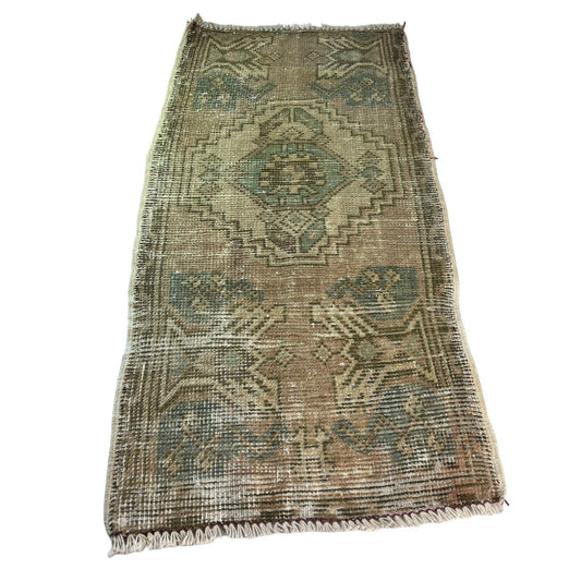 Traditionelle Vintage türkische Teppich, Vintage Turkish Rug  97X 50 cm