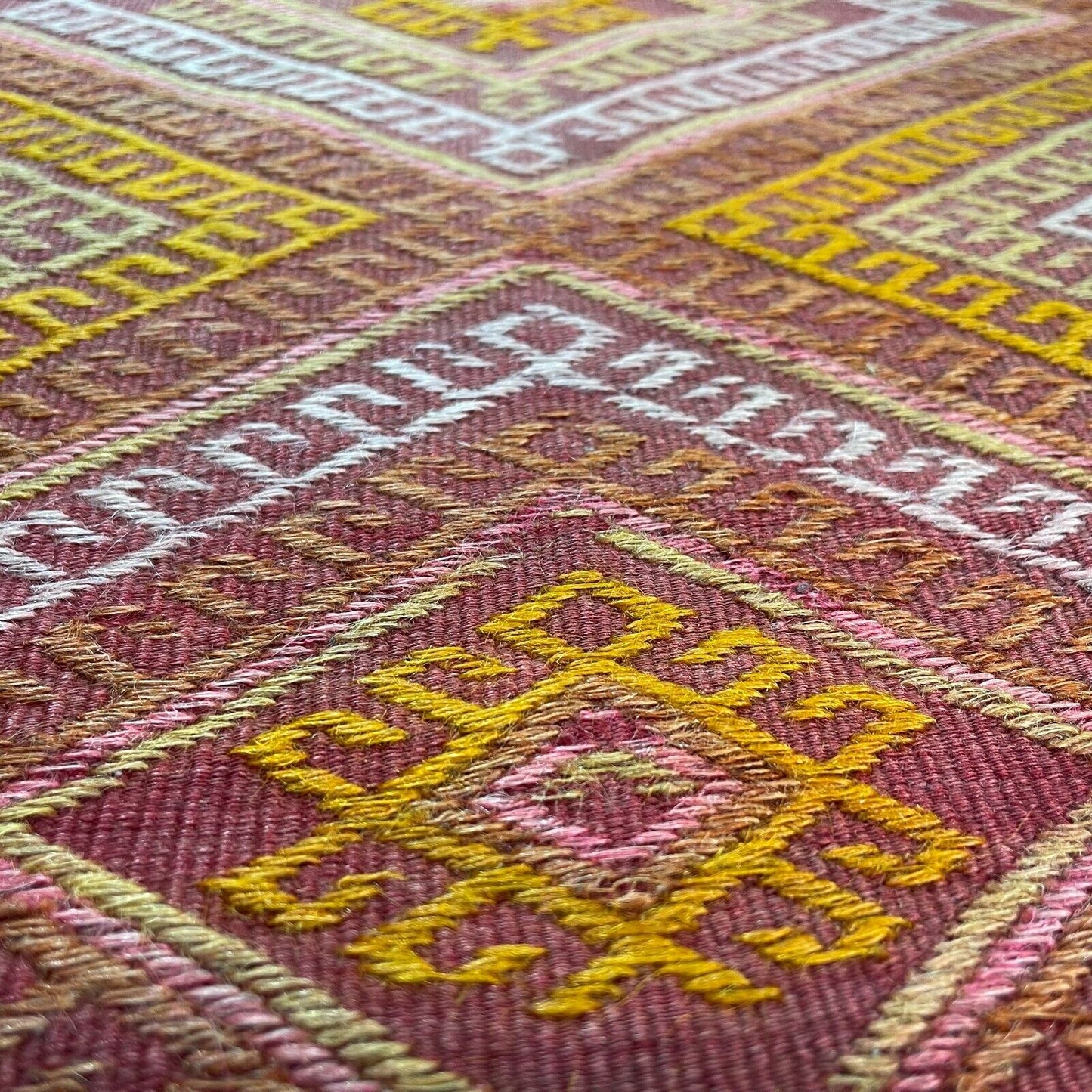 Traditionelle türkische Kelim Teppich, Vintage Turkish Kilim Rug 96X47 cm