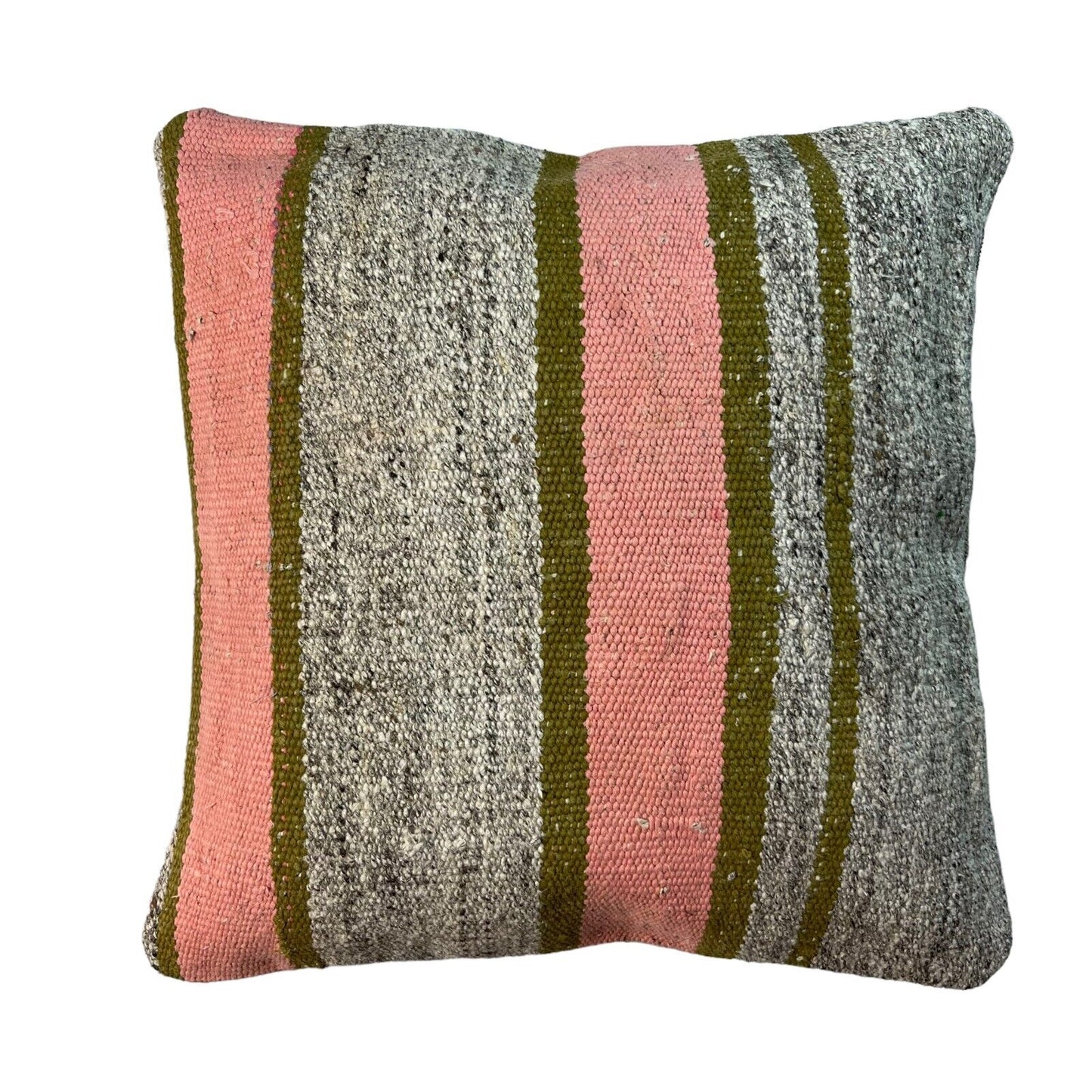 Einzigartige Kelim-Kissen,Turkish Kilim Pillow,16'×16'   Funda De Cojín Kilim