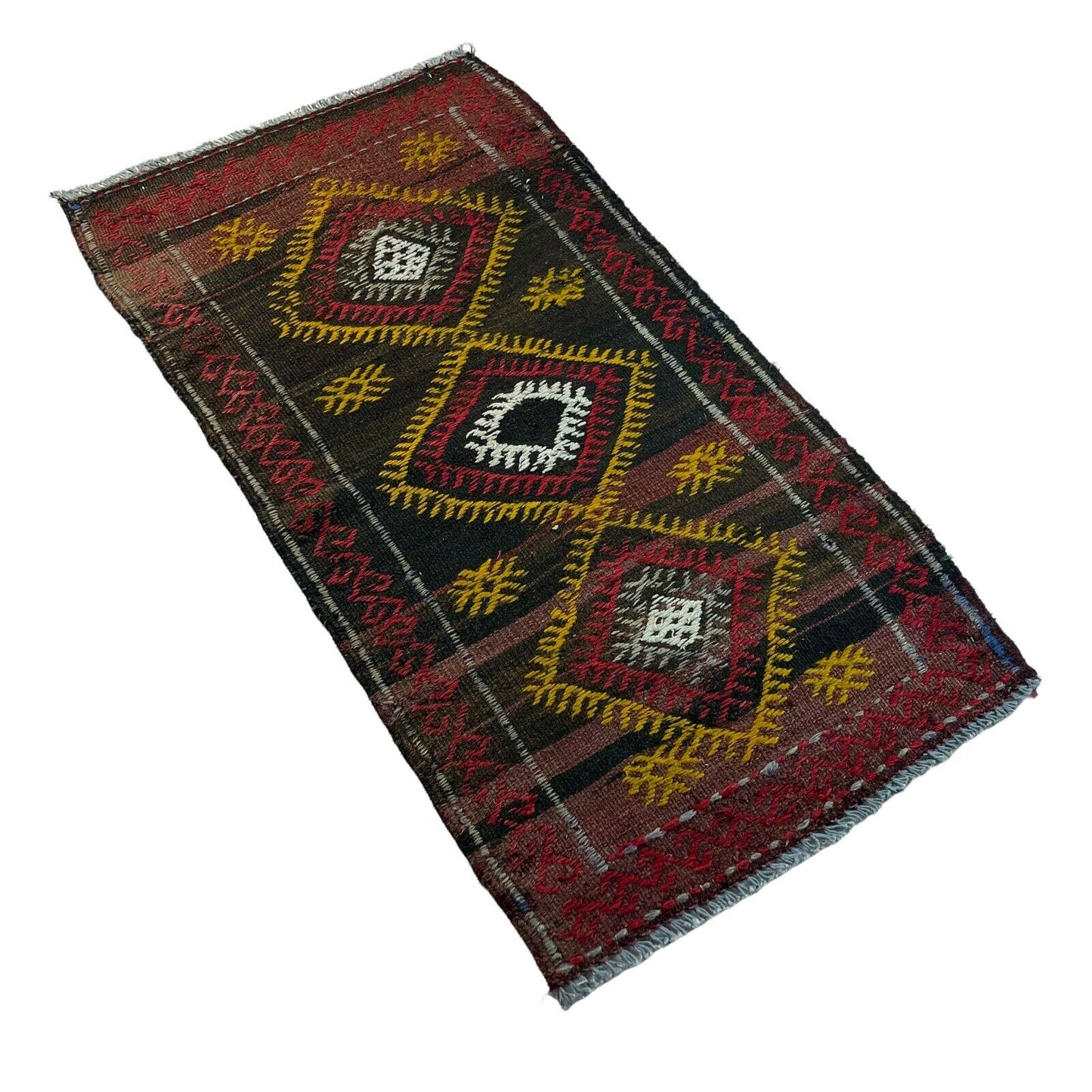 Traditionelle türkische Kelim Teppich, Vintage Turkish Kilim Rug  96 X 50 cm