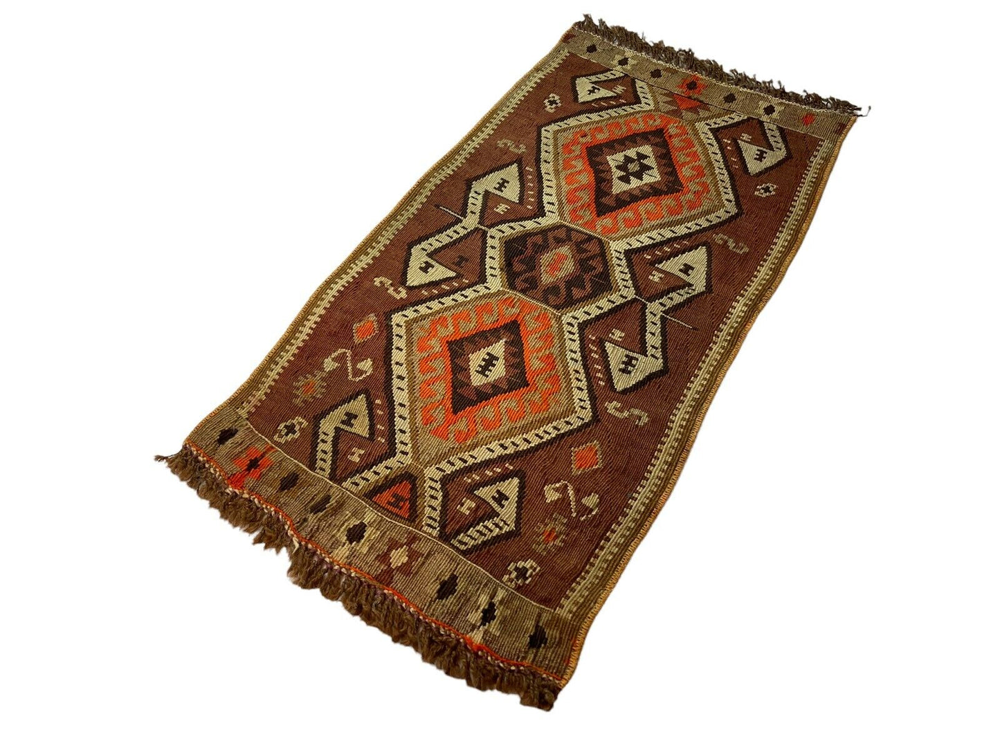 Traditionelle türkische Kelim Teppich, Vintage Turkish Kilim Rug 95X48 cm