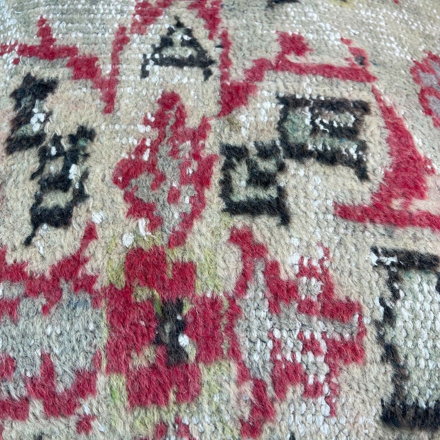 45x45 cm  , Vintage Teppich Kissenbezug , Vintage Rug Cushion Cover