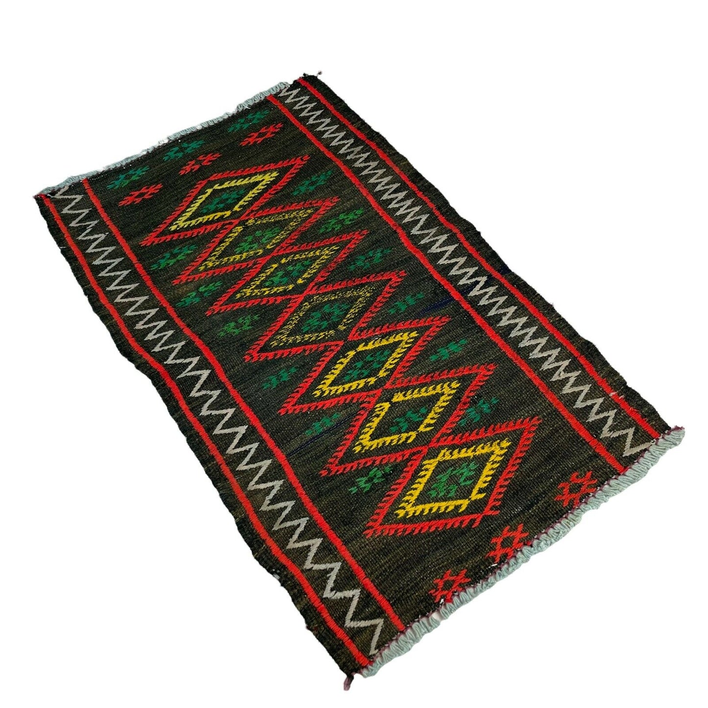 Traditionelle türkische Kelim Teppich, Vintage Turkish Kilim Rug 80x48 cm