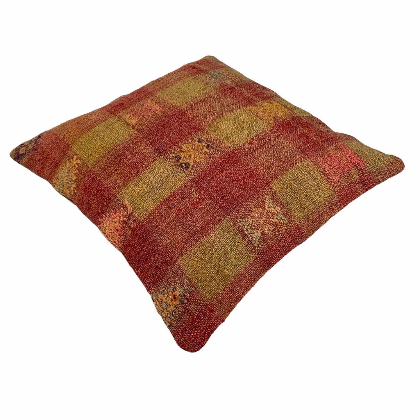 Einzigartige Kelim-Kissen,Turkish Kilim Pillow,16'×16'   Funda De Cojín Kilim