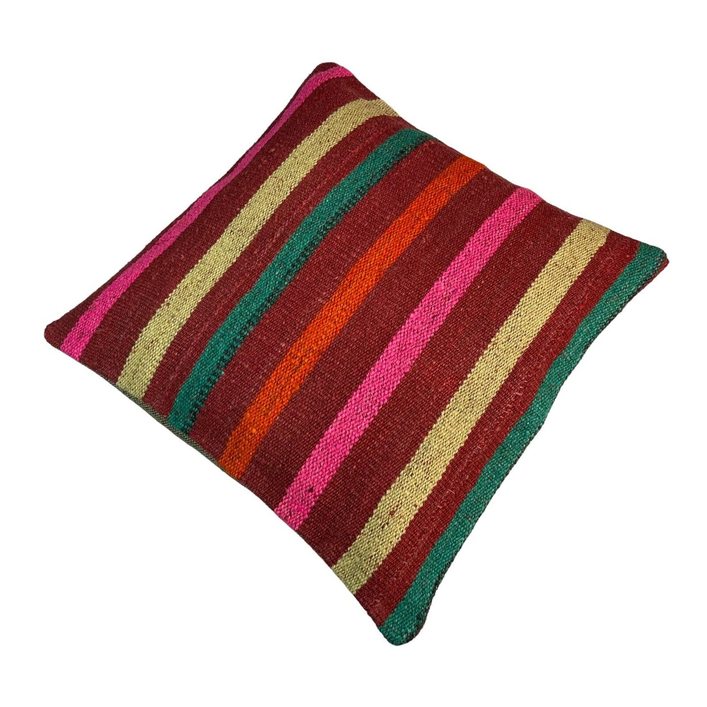 Einzigartige Kelim-Kissen,Turkish Kilim Pillow,16'×16'   Funda De Cojín Kilim