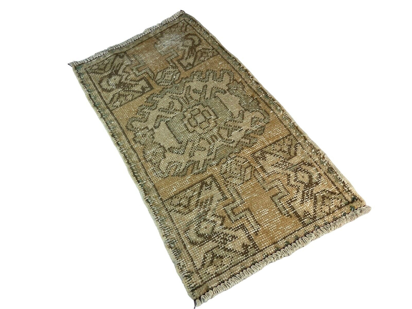 Traditionelle Vintage türkische Teppich, Vintage Turkish Rug 91 X 51 cm