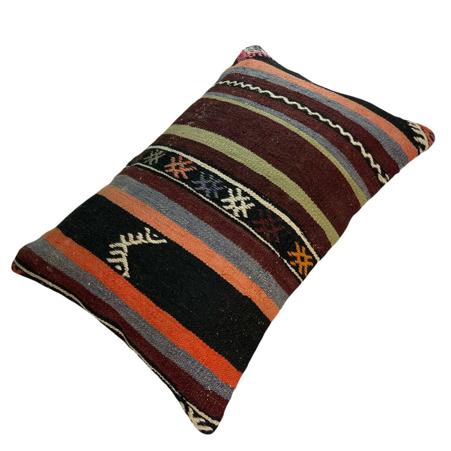 40x60 Cm Handgewebt Kelim Kissenbezug Vintage Kilim Cushion Cover , Boho,16'x24'