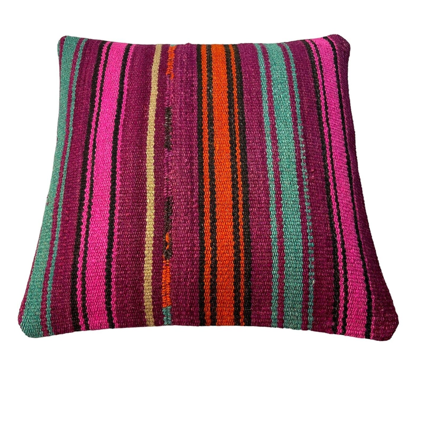 Einzigartige Kelim-Kissen,Turkish Kilim Pillow,16'×16'   Funda De Cojín Kilim