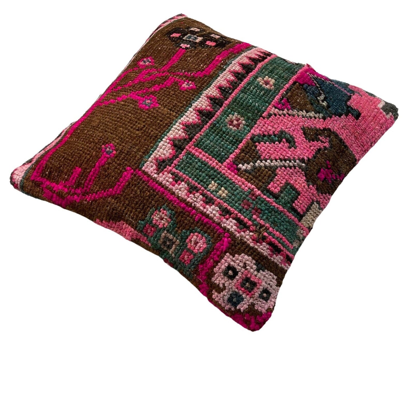 18''X18'' Vintage Handmade Rug Cushion Cover, 45 x 45 cm Deko Kissenbezug