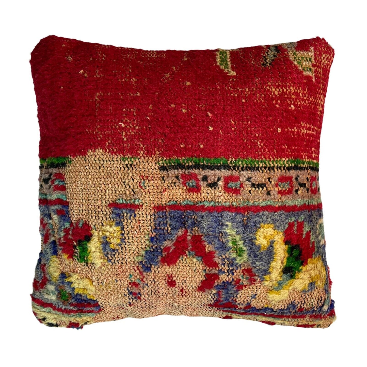 18''X18'' Vintage Handmade Rug Cushion Cover, 45 x 45 cm Deko Kissenbezug