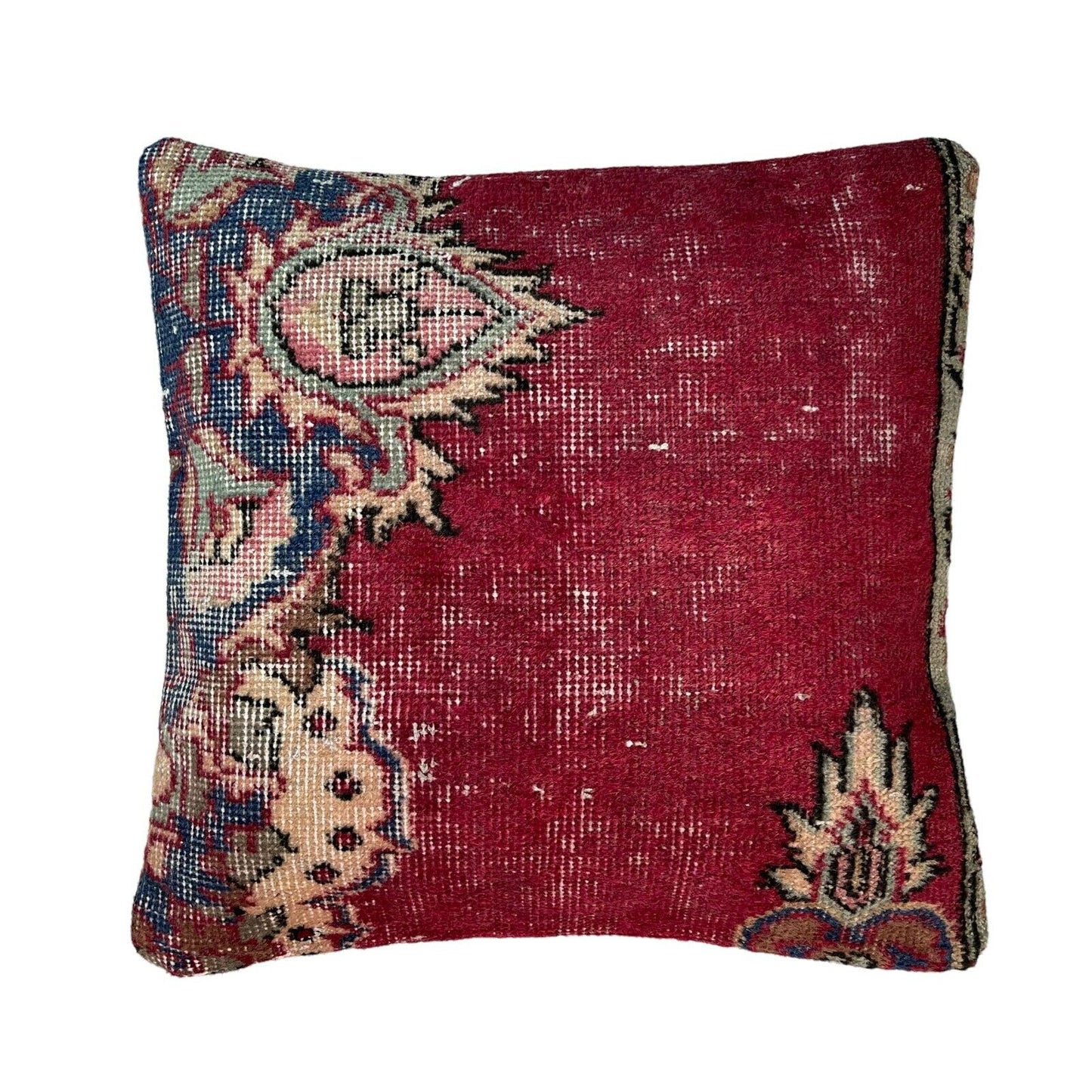 45x45 cm  , Vintage Teppich Kissenbezug , Vintage Rug Cushion Cover