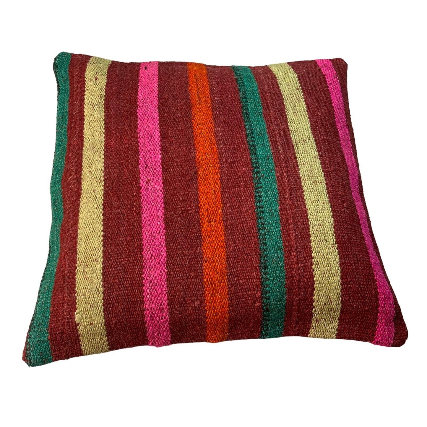 Einzigartige Kelim-Kissen,Turkish Kilim Pillow,16'×16'   Funda De Cojín Kilim