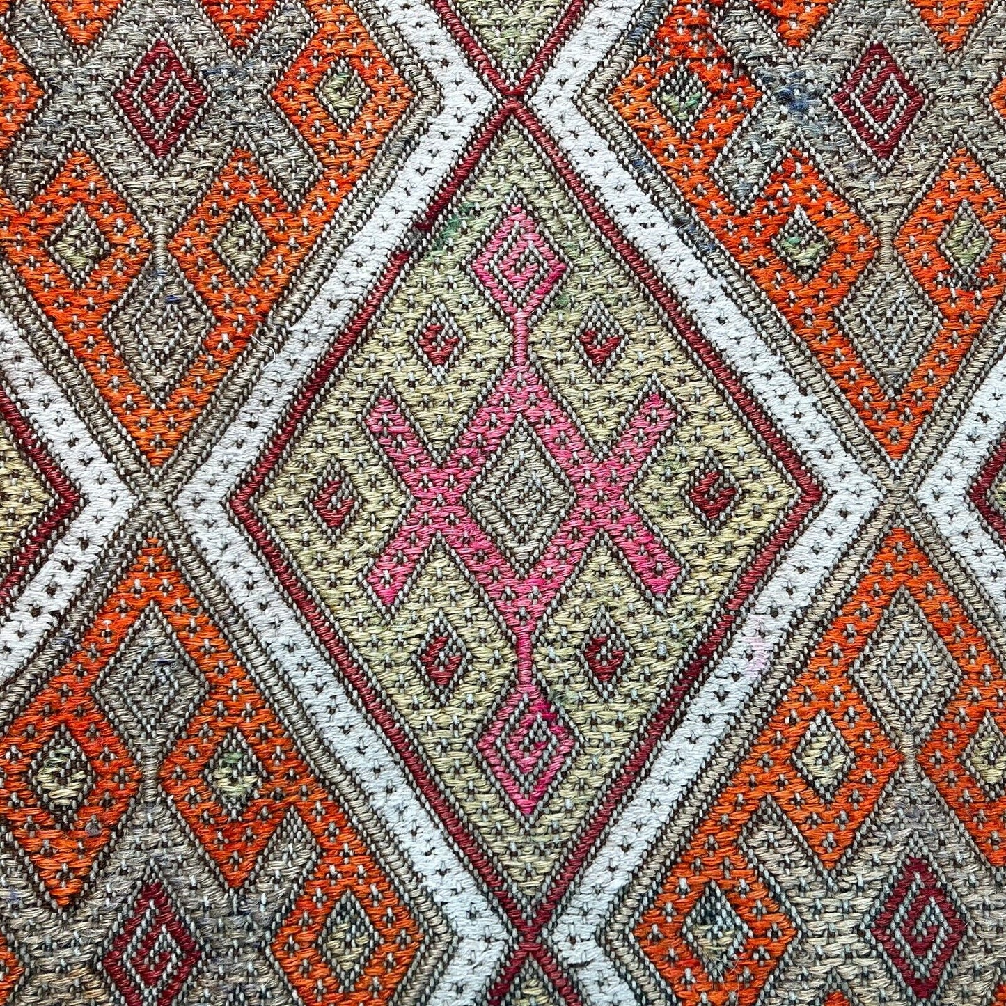 Traditionelle türkische Kelim Teppich, Vintage Turkish Kilim Rug 94x40 cm