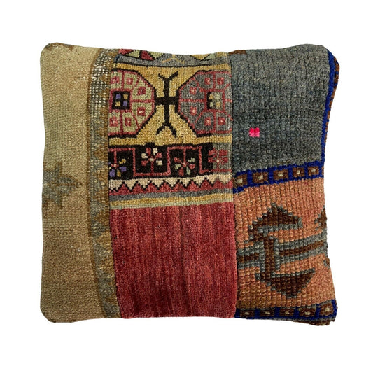 40 x 40 cm  , Vintage Turkish Cushion Cover ,  Vintage Handgemachte Kissenbezug