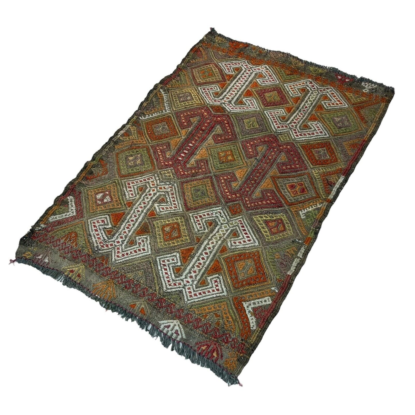 Traditionelle türkische Kelim Teppich, Vintage Turkish Kilim Rug 80X53 cm