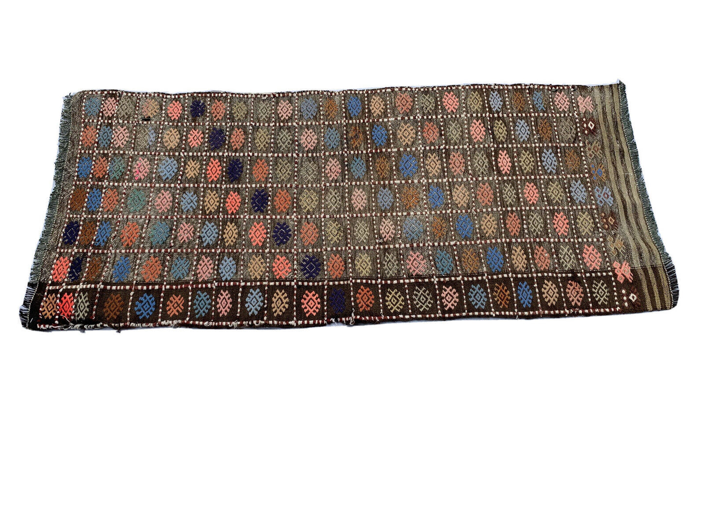 Traditional Turkish Kilim Rug,Vintage Kelim Teppich 146X64 cm