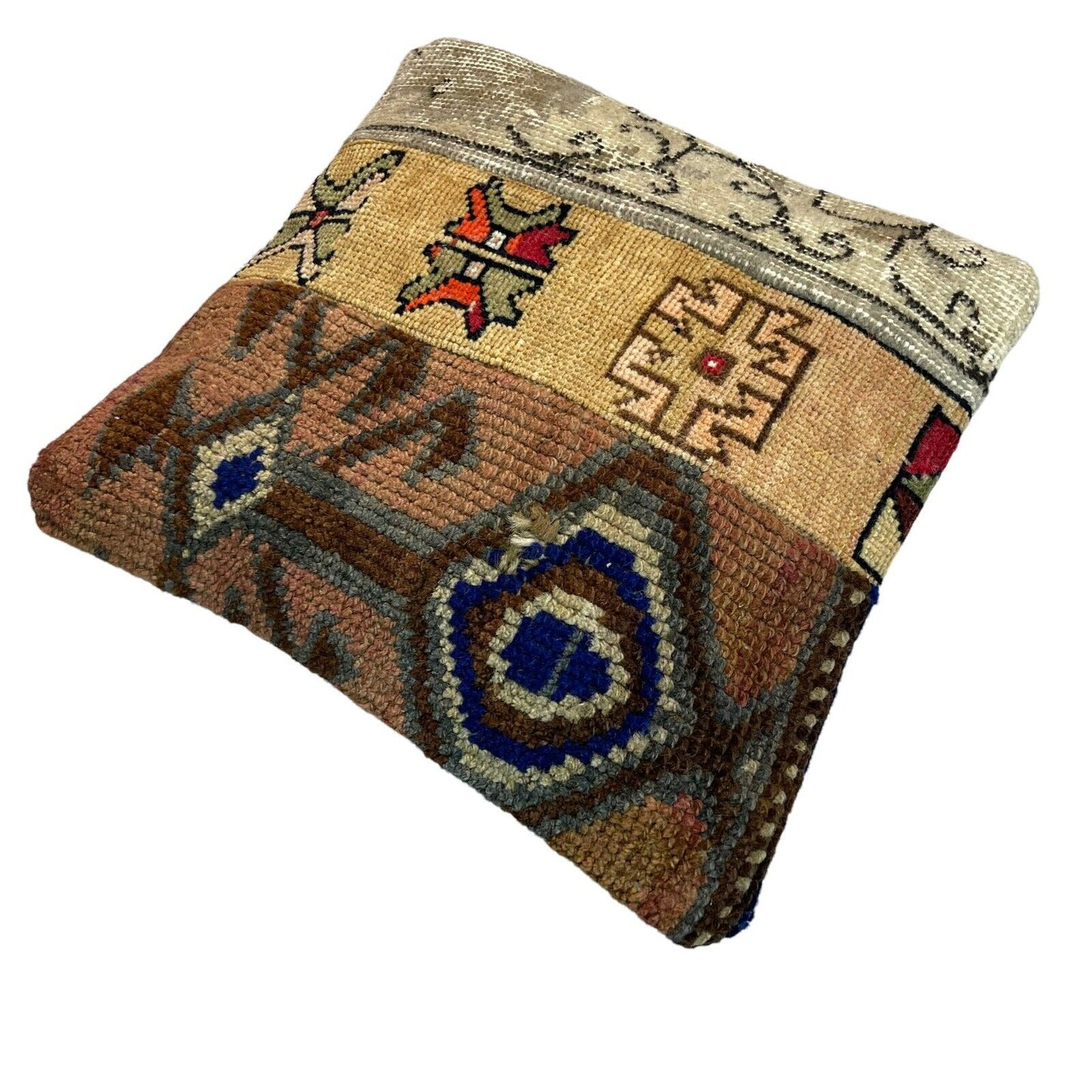 40 x 40 cm  , Vintage Turkish Cushion Cover ,  Vintage Handgemachte Kissenbezug