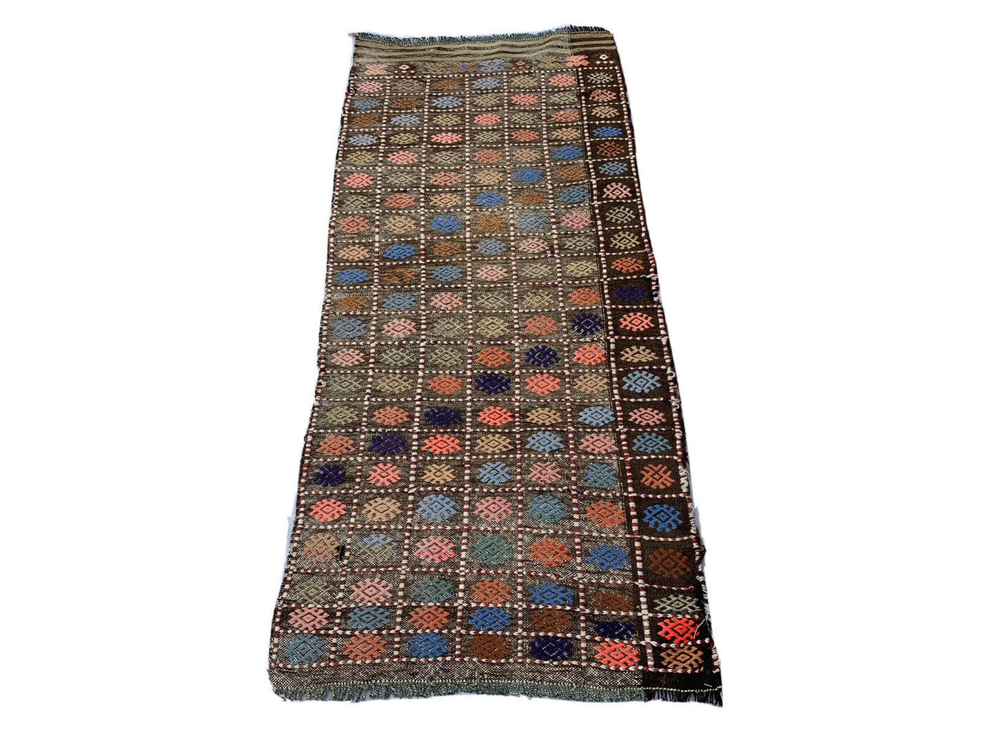 Traditional Turkish Kilim Rug,Vintage Kelim Teppich 146X64 cm