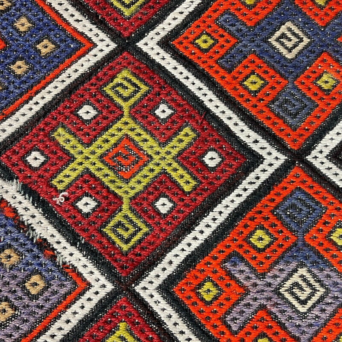 Traditionelle türkische Kelim Teppich, Vintage Turkish Kilim Rug 95X45 cm