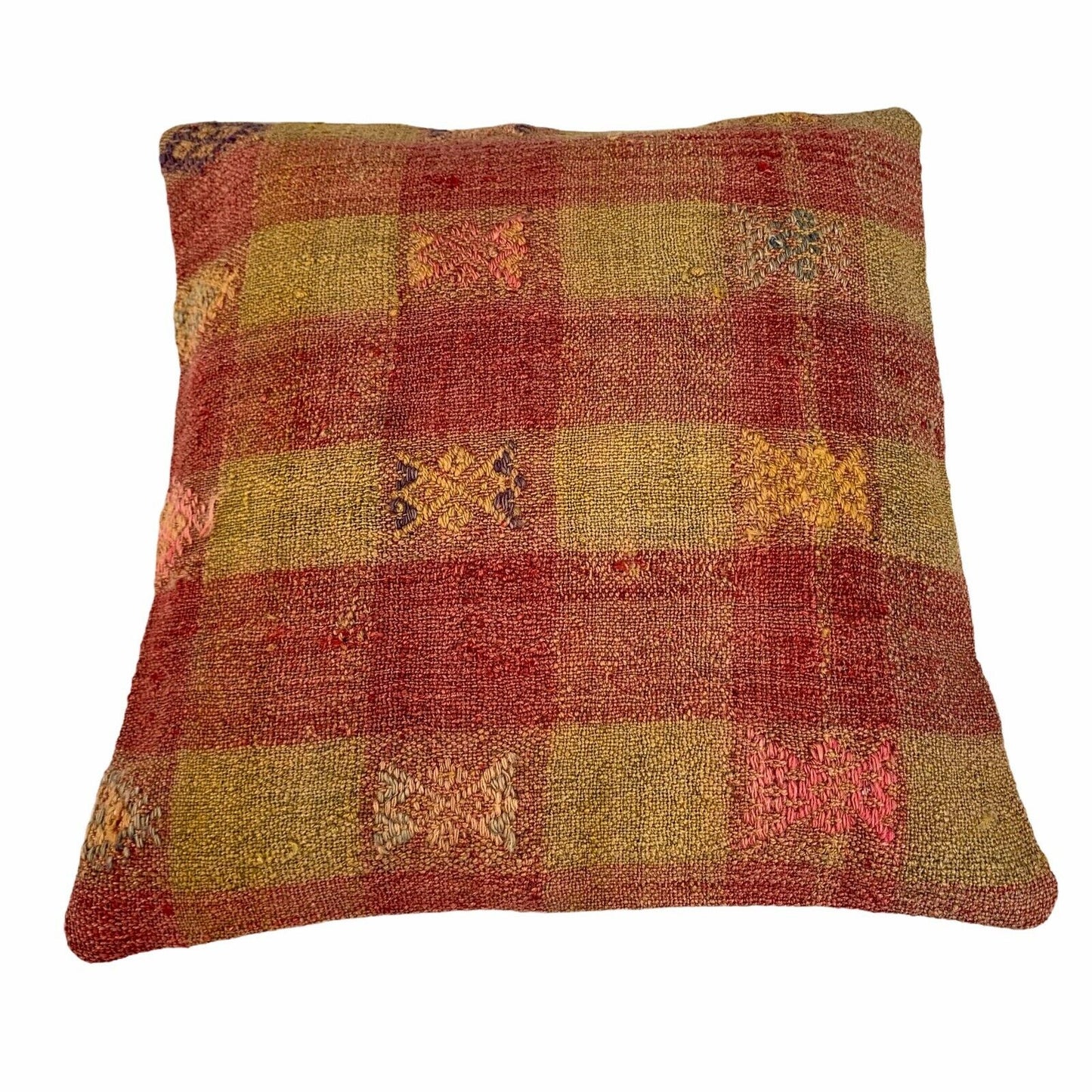 Einzigartige Kelim-Kissen,Turkish Kilim Pillow,16'×16'   Funda De Cojín Kilim