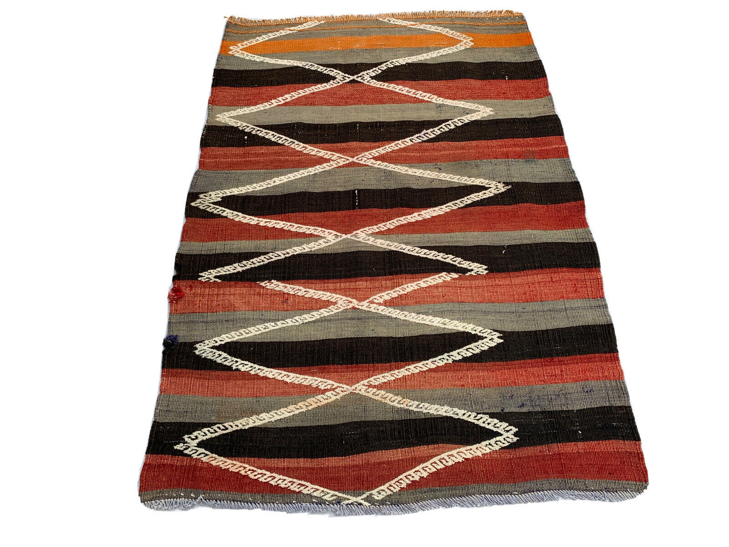 Traditional Turkish Kilim Rug,Vintage Kelim Teppich 134x94 cm