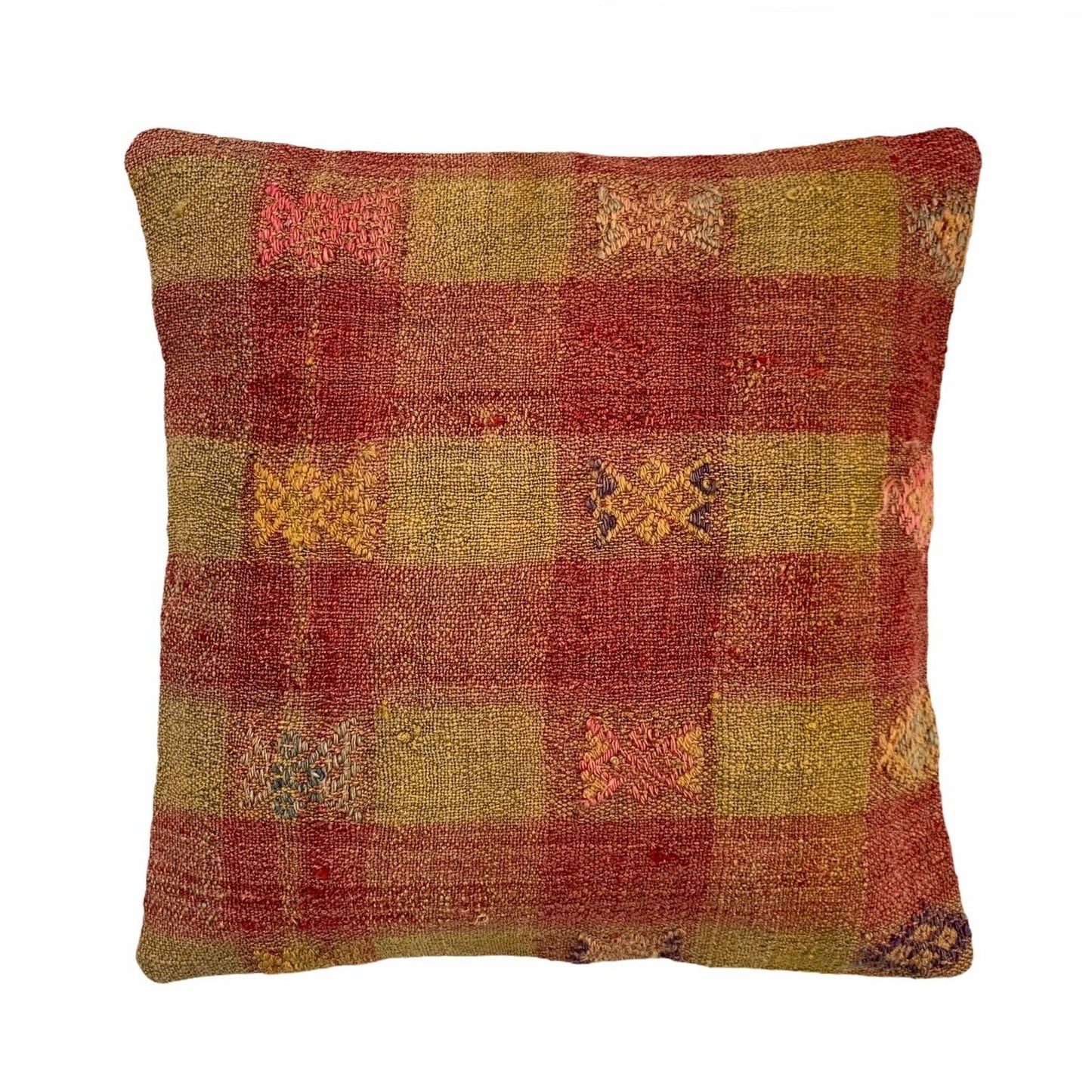 Einzigartige Kelim-Kissen,Turkish Kilim Pillow,16'×16'   Funda De Cojín Kilim