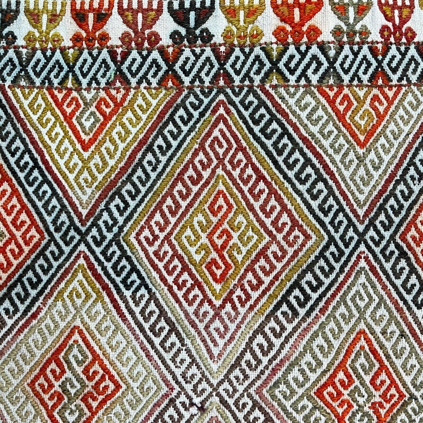 Traditionelle türkische Kelim Teppich, Vintage Turkish Kilim Rug 85 X 46 Cm