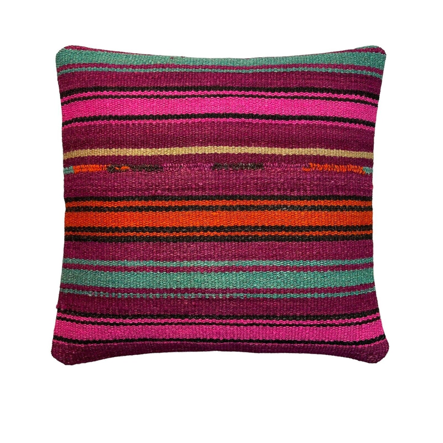 Einzigartige Kelim-Kissen,Turkish Kilim Pillow,16'×16'   Funda De Cojín Kilim