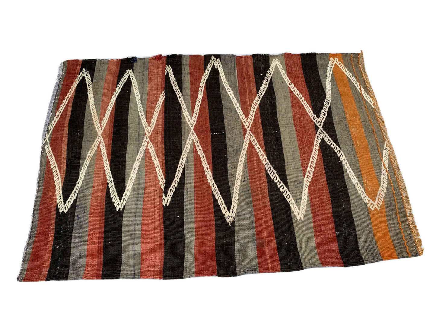 Traditional Turkish Kilim Rug,Vintage Kelim Teppich 134x94 cm