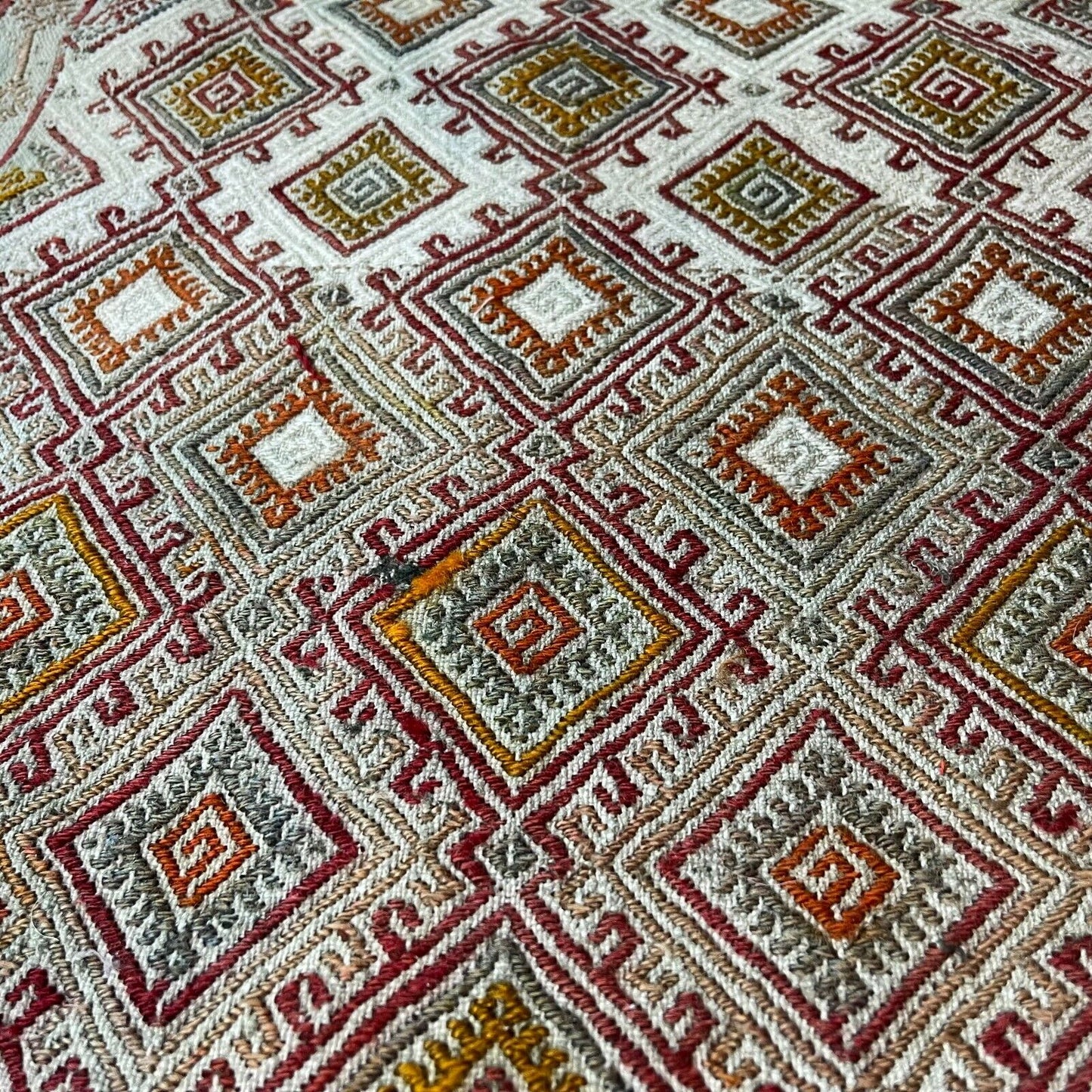 Traditionelle türkische Kelim Teppich, Vintage Turkish Kilim Rug 90X50 cm