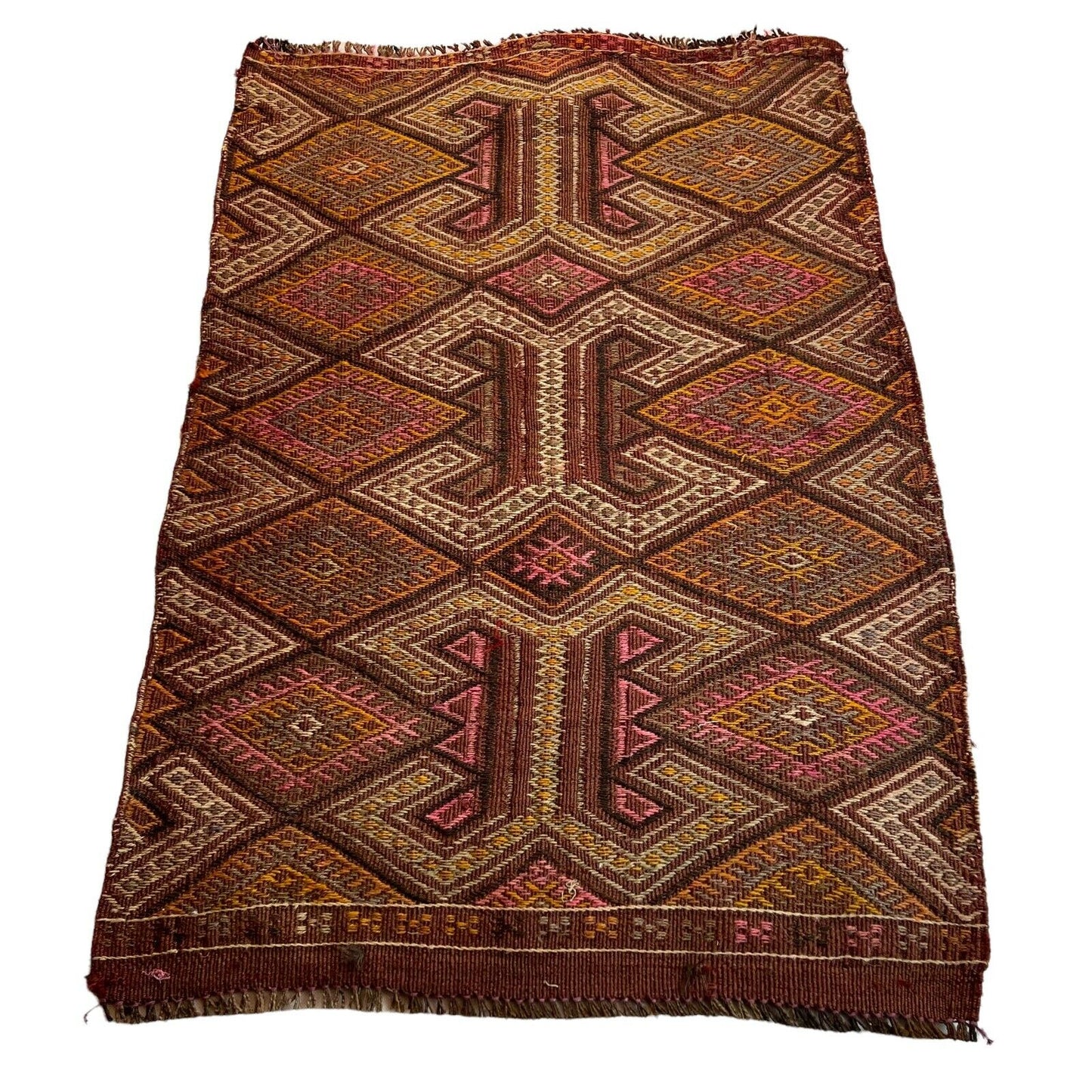 Traditionelle türkische Kelim Teppich, Vintage Turkish Kilim Rug 100X67cm