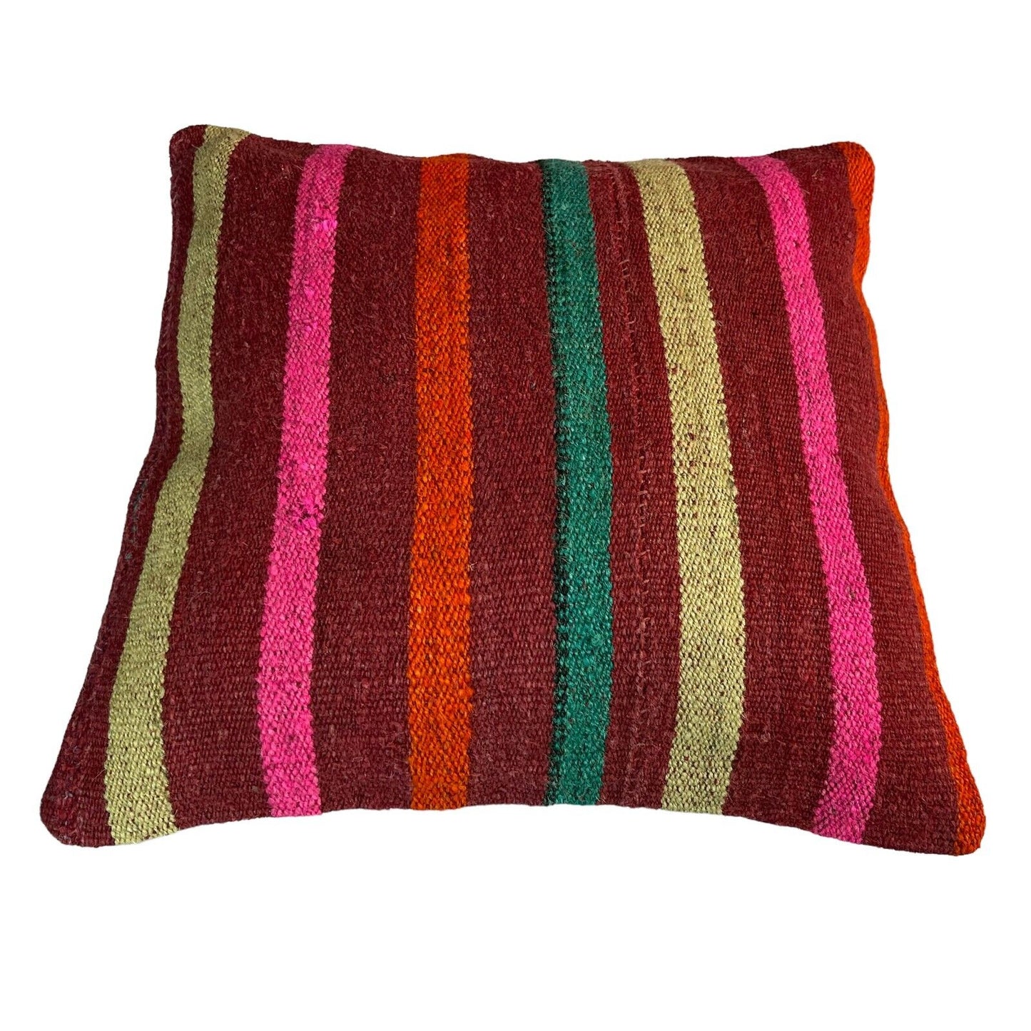 Einzigartige Kelim-Kissen,Turkish Kilim Pillow,16'×16'   Funda De Cojín Kilim