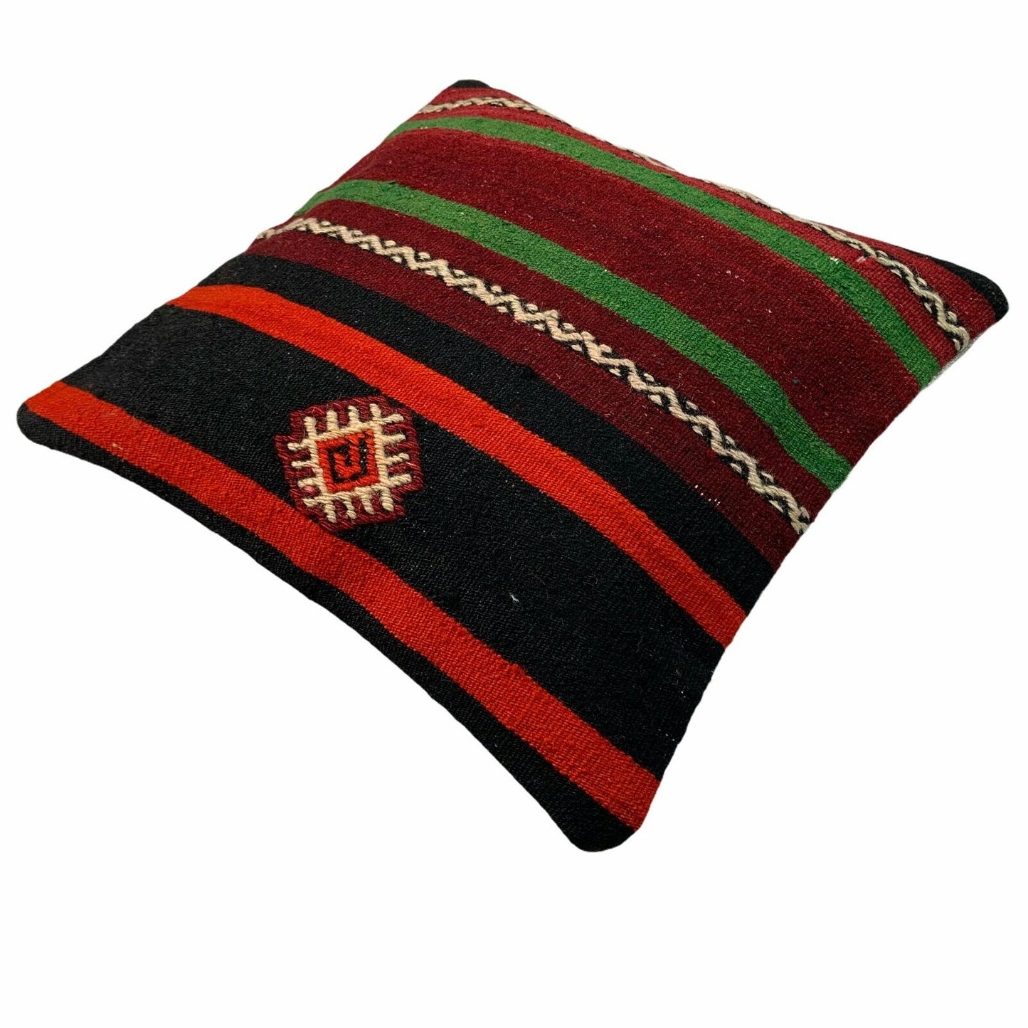 Einzigartige Kelim-Kissen,Turkish Kilim Pillow,16'×16'   Funda De Cojín Kilim