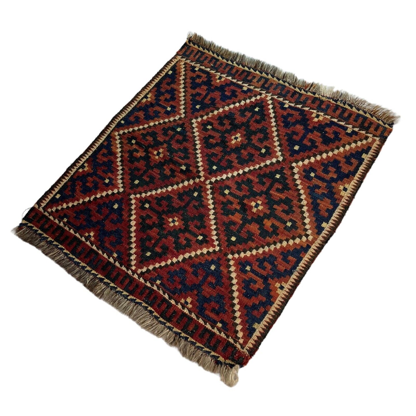 Vintage Afghan Maimana Kelim Teppich , 70 x 60 cm LL1514