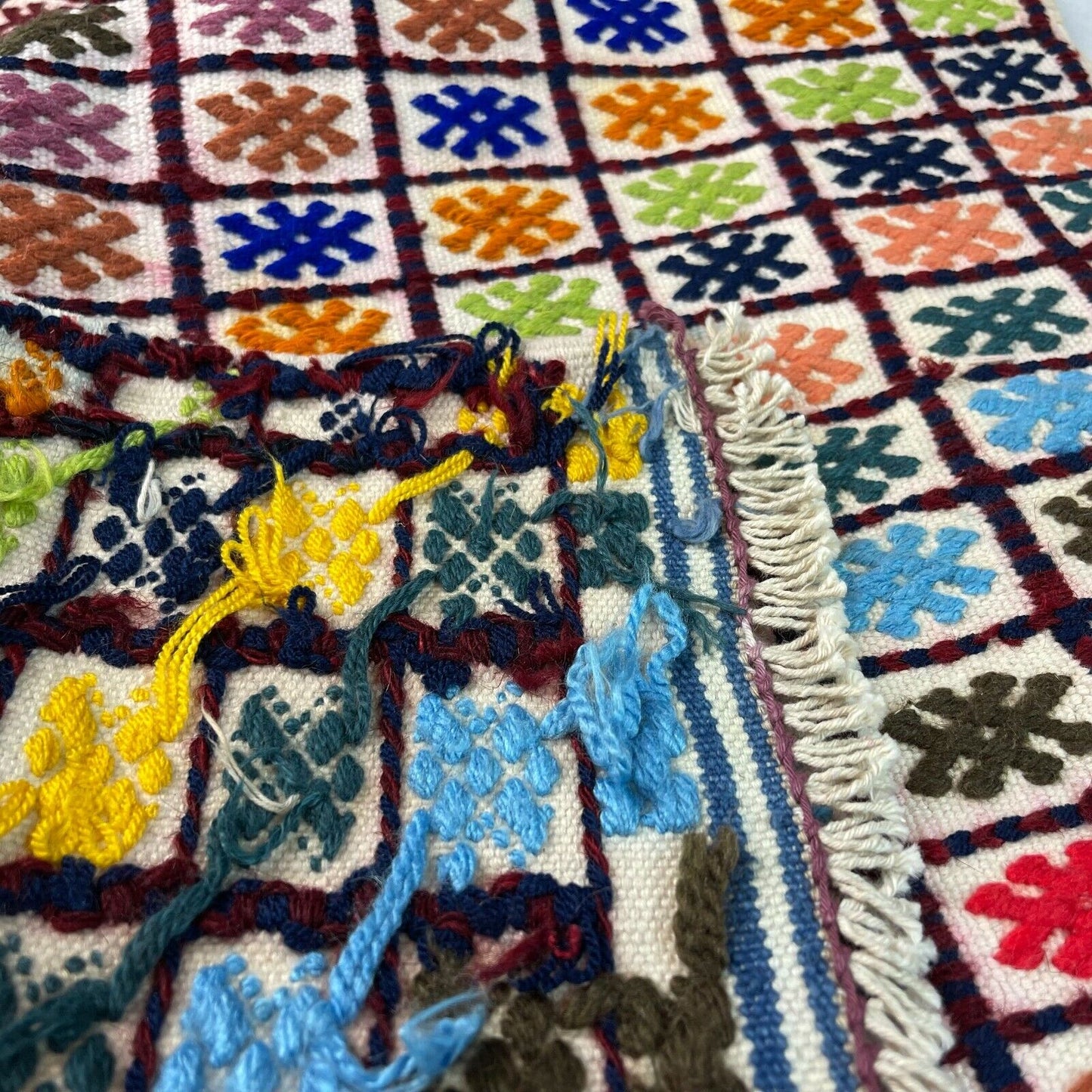 Traditionelle türkische Kelim Teppich, Vintage Turkish Kilim Rug 137X58 cm