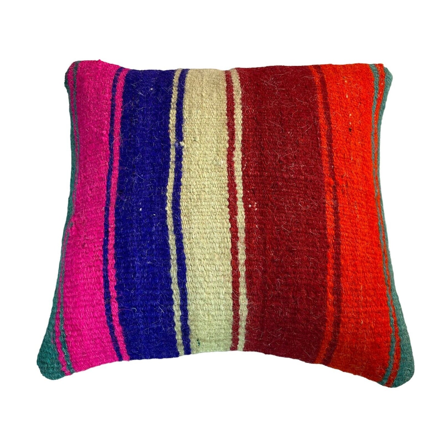 Einzigartige Kelim-Kissen,Turkish Kilim Pillow,16'×16'   Funda De Cojín Kilim