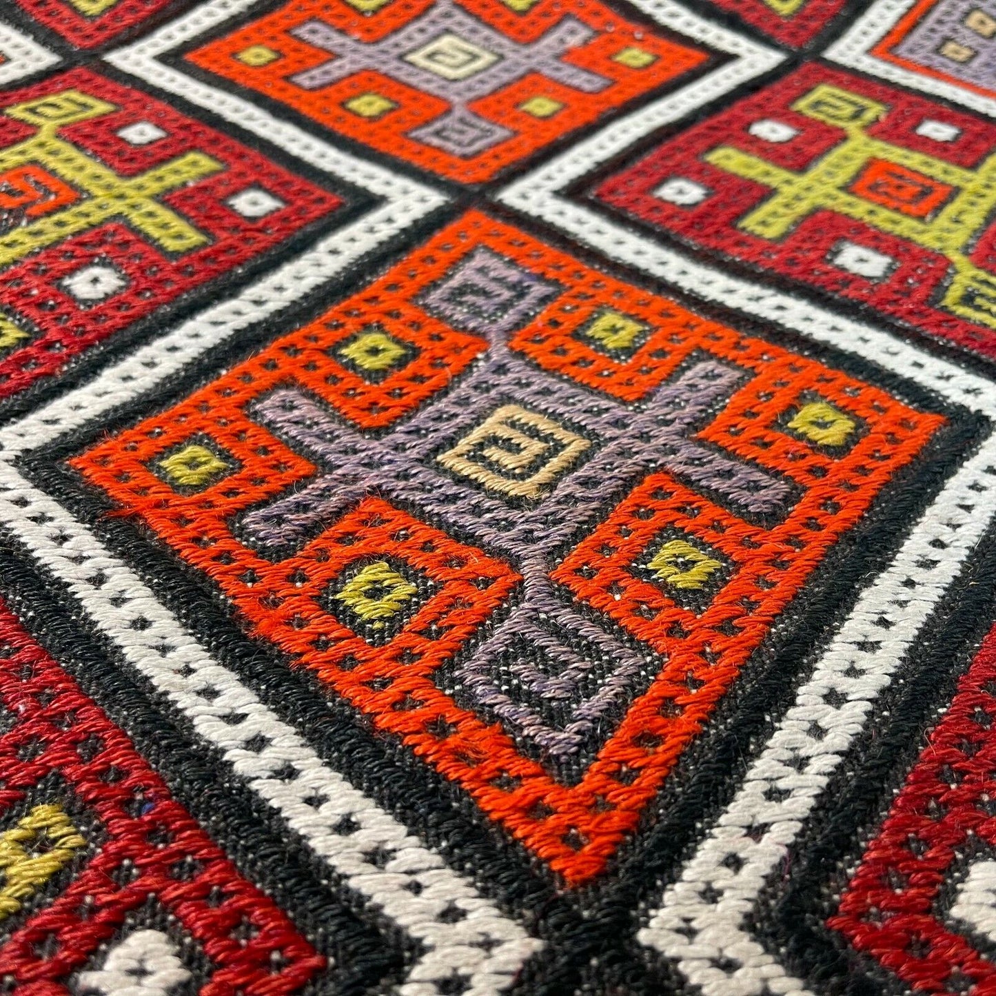 Traditionelle türkische Kelim Teppich, Vintage Turkish Kilim Rug 95X45 cm