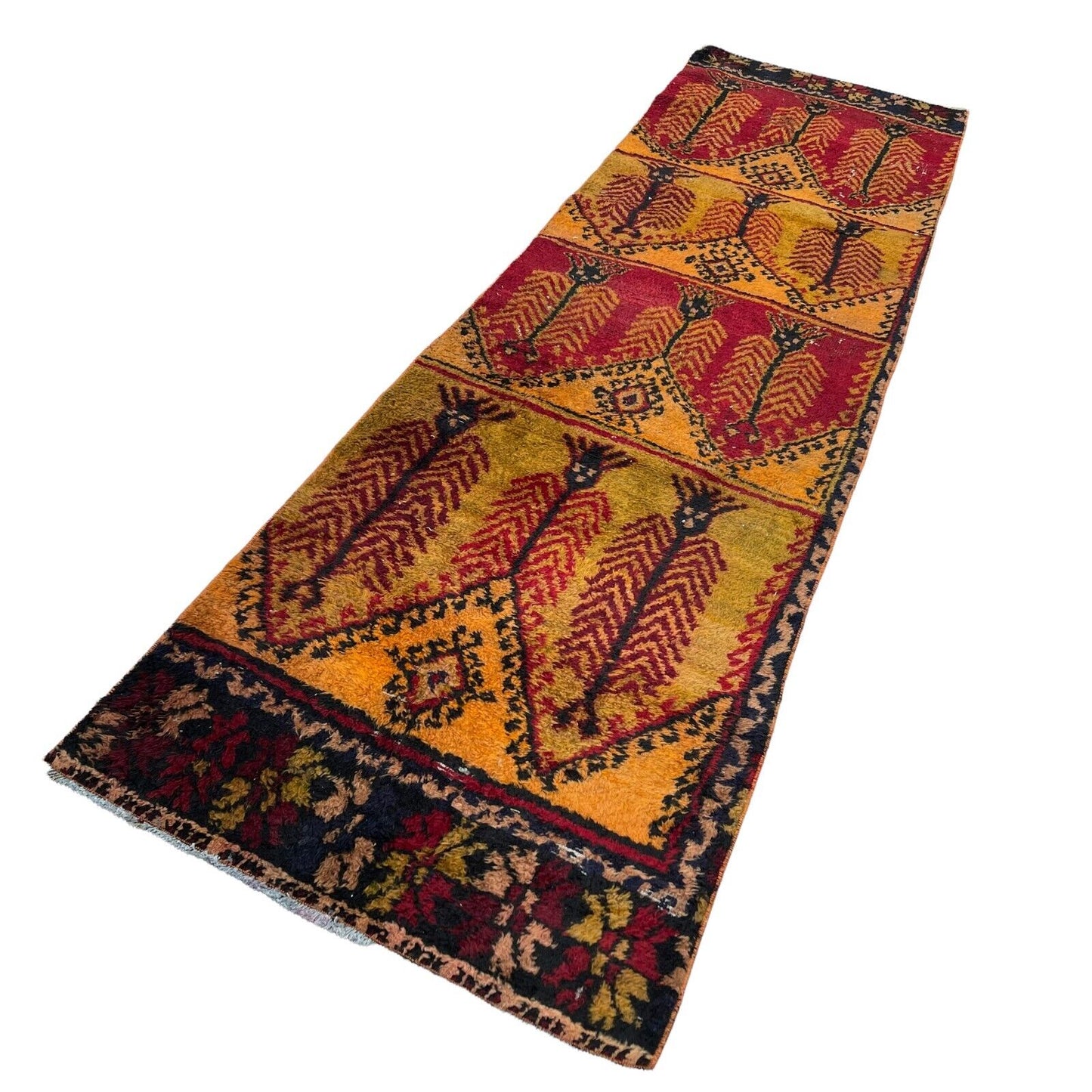 Antique Turkish Rug  Runner 320 x 90 cm